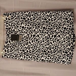 Leopard Print Pencil Skirt